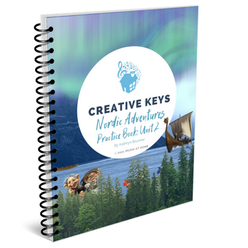 Creative Keys: Nordic Adventures - Unit 2 Practice Book, Piano Lessons 5-8