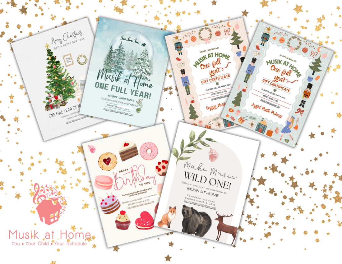 One Year Musik at Home Membership Gift Certificate