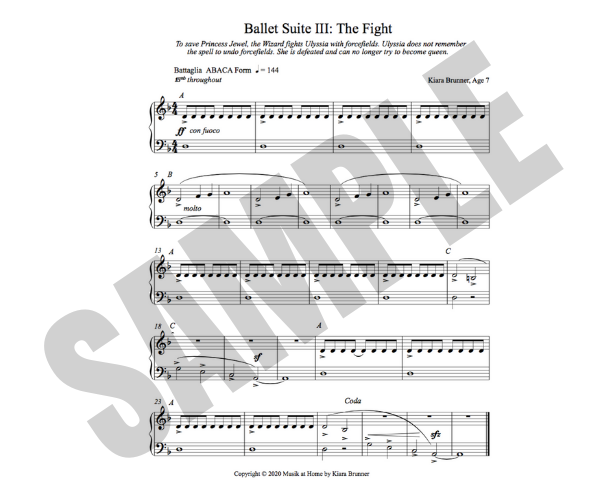 Sheet Music: Ballet Suite