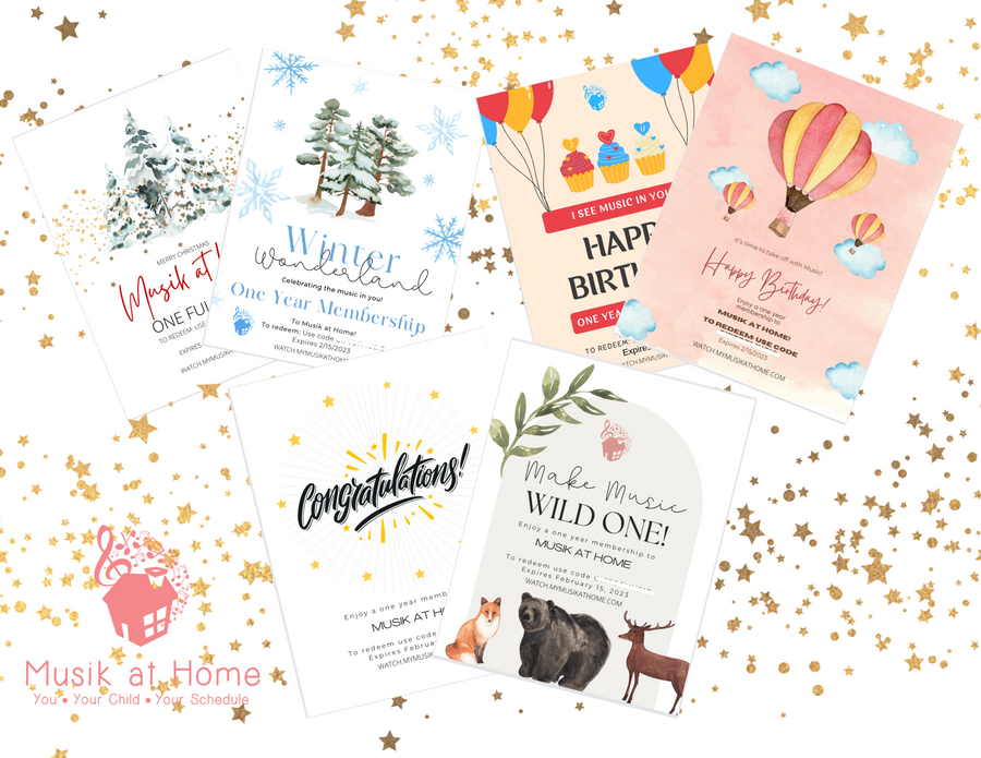 One Year Musik at Home Membership Gift Certificate