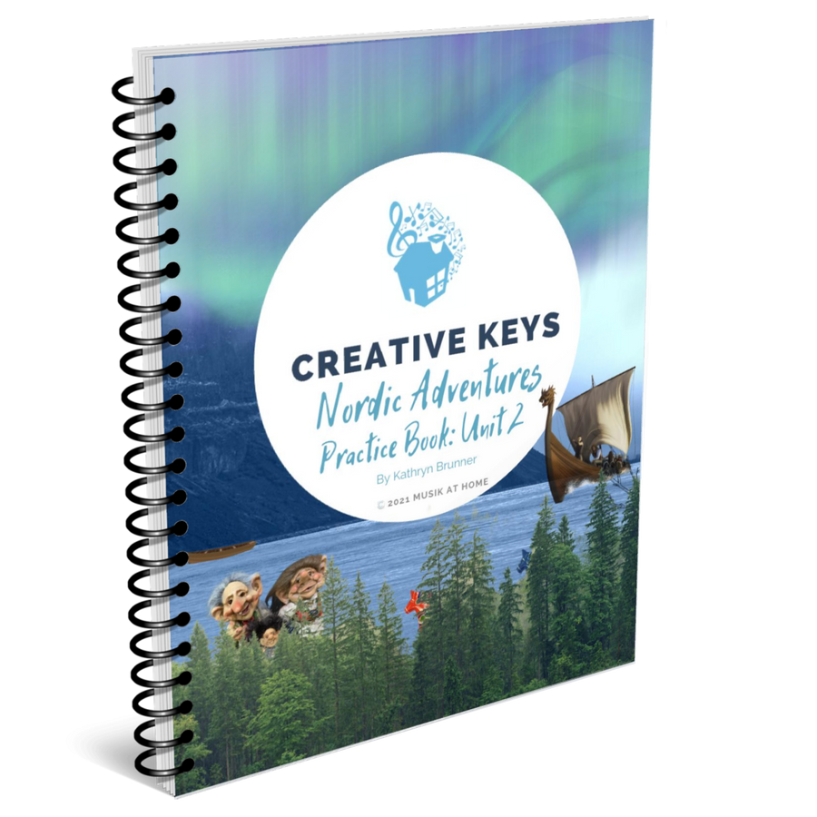 Creative Keys: Nordic Adventures - Unit 2 Practice Book, Piano Lessons 5-8